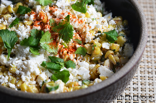 Esquites (Mexican Corn Salad) #SundaySupper #CincodeMayo - kimchi MOM
