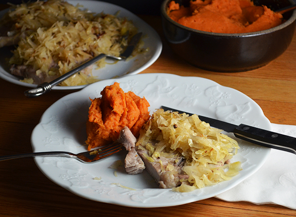 Braised Pork Chops and Sauerkraut