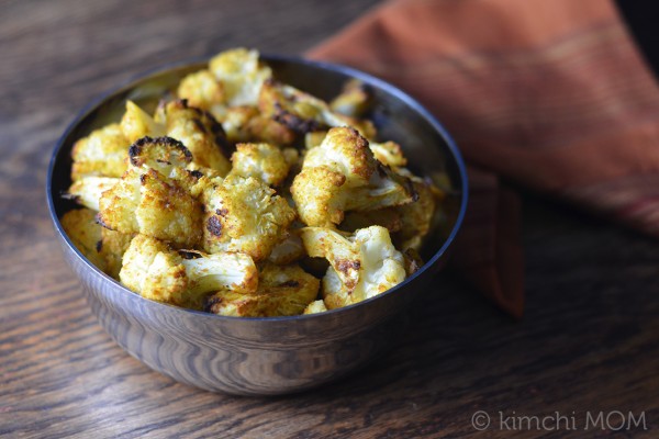 Indian-style Roasted Cauliflower | www.kimchimom.com