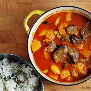 Thai Red Curry with Beef and Butternut Squash #SundaySupper