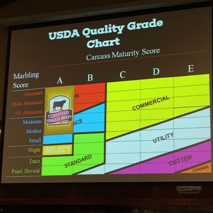 USDA Quality Grade Chart