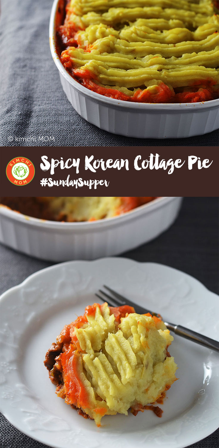 Spicy Korean Cottage Pie #SundaySupper