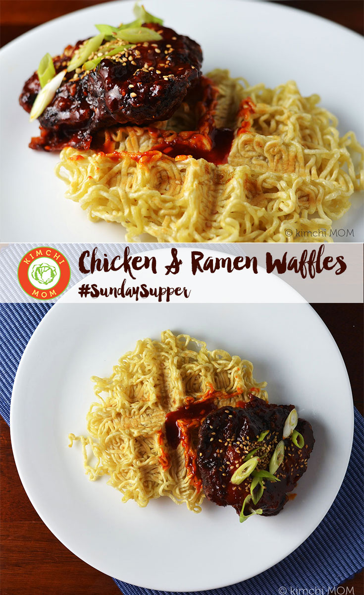 Chicken and Ramen Waffles plus 40+ waffle recipes for #SundaySupper!