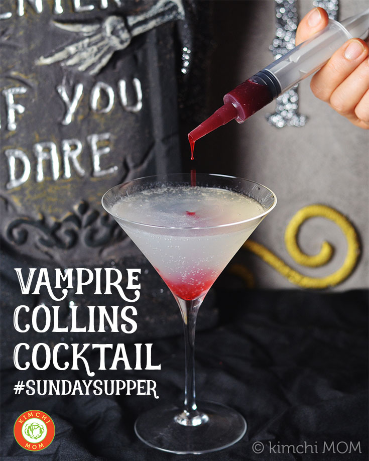 Vampire Collins Cocktail #SundaySupper